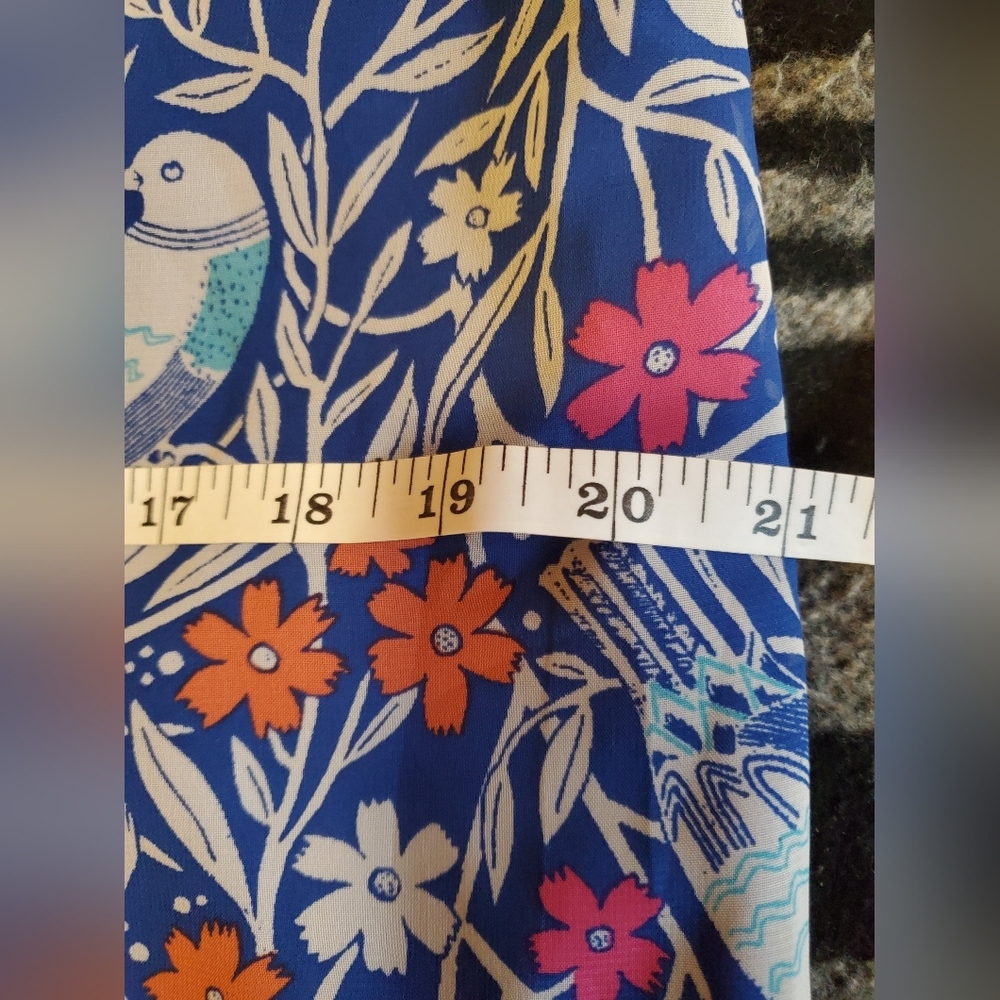 LONG Old Navy Floral Blue Maxi Dress - Picture 6 of 6